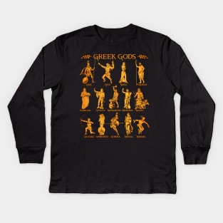 Greek gods Kids Long Sleeve T-Shirt